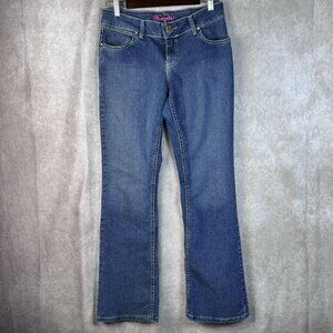 Wrangler Booty Up Ladies American Royal Low Rise Dark Stonewash Jean